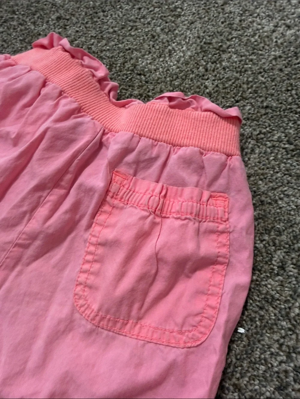 GAP Pink Paperbag-Waist Girls' Shorts with Front Pockets